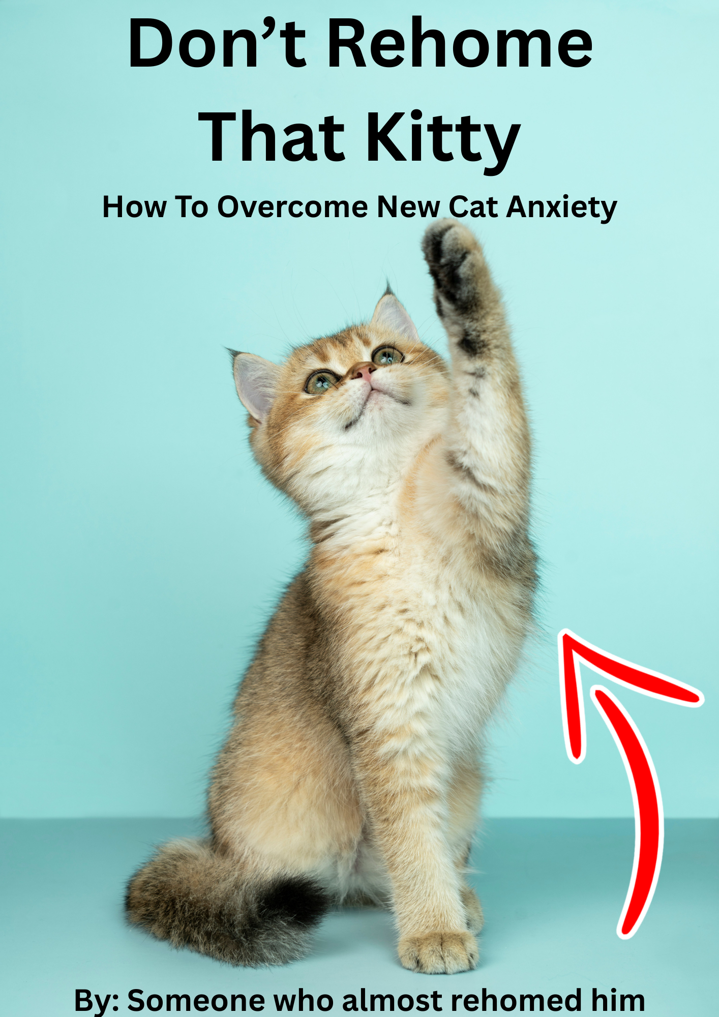 Cover of How To Overcome New Cat Anxiety, a Treloom PDF guide for new cat owners