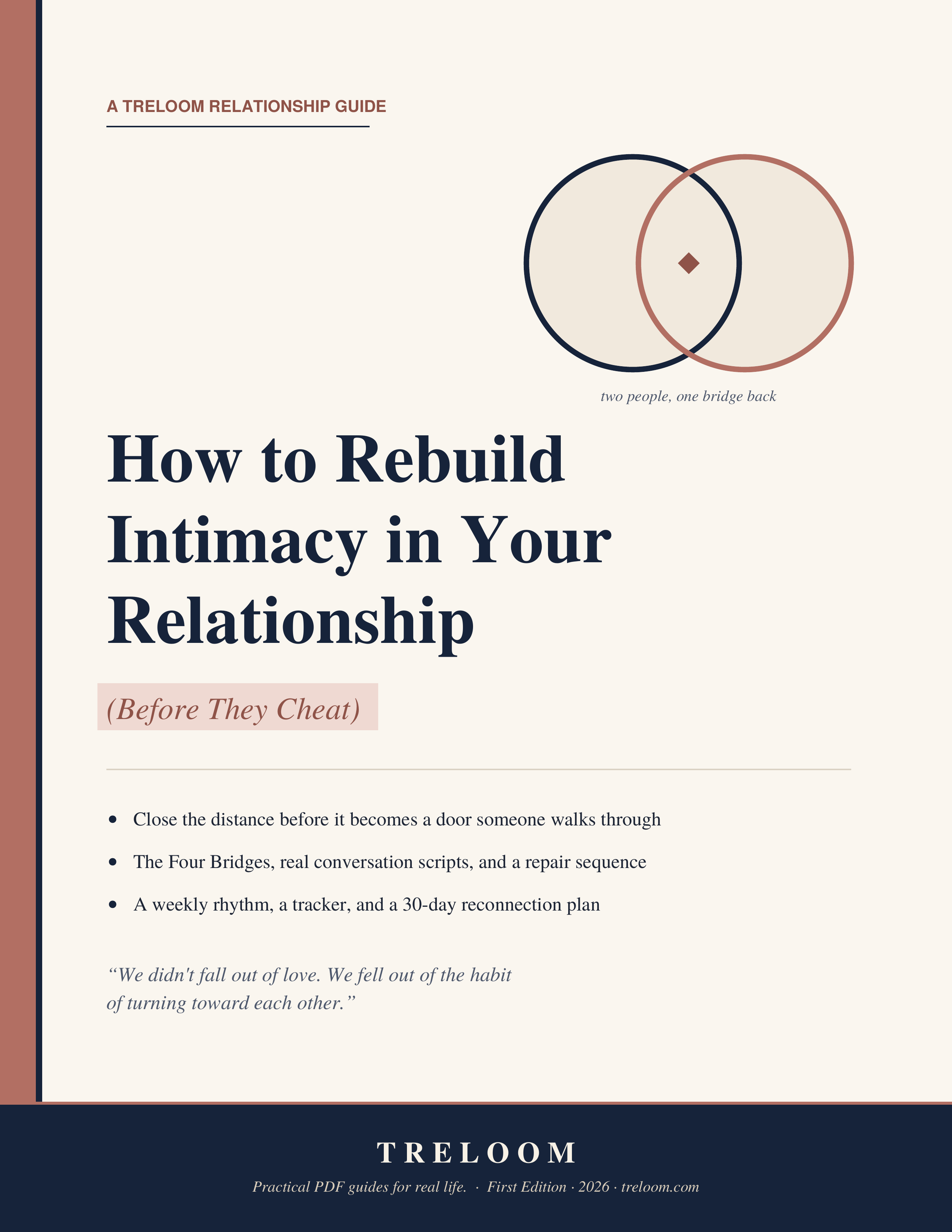 How to Rebuild Intimacy in Your Relationship (Before They Cheat): The Four Bridges Reconnection Guide